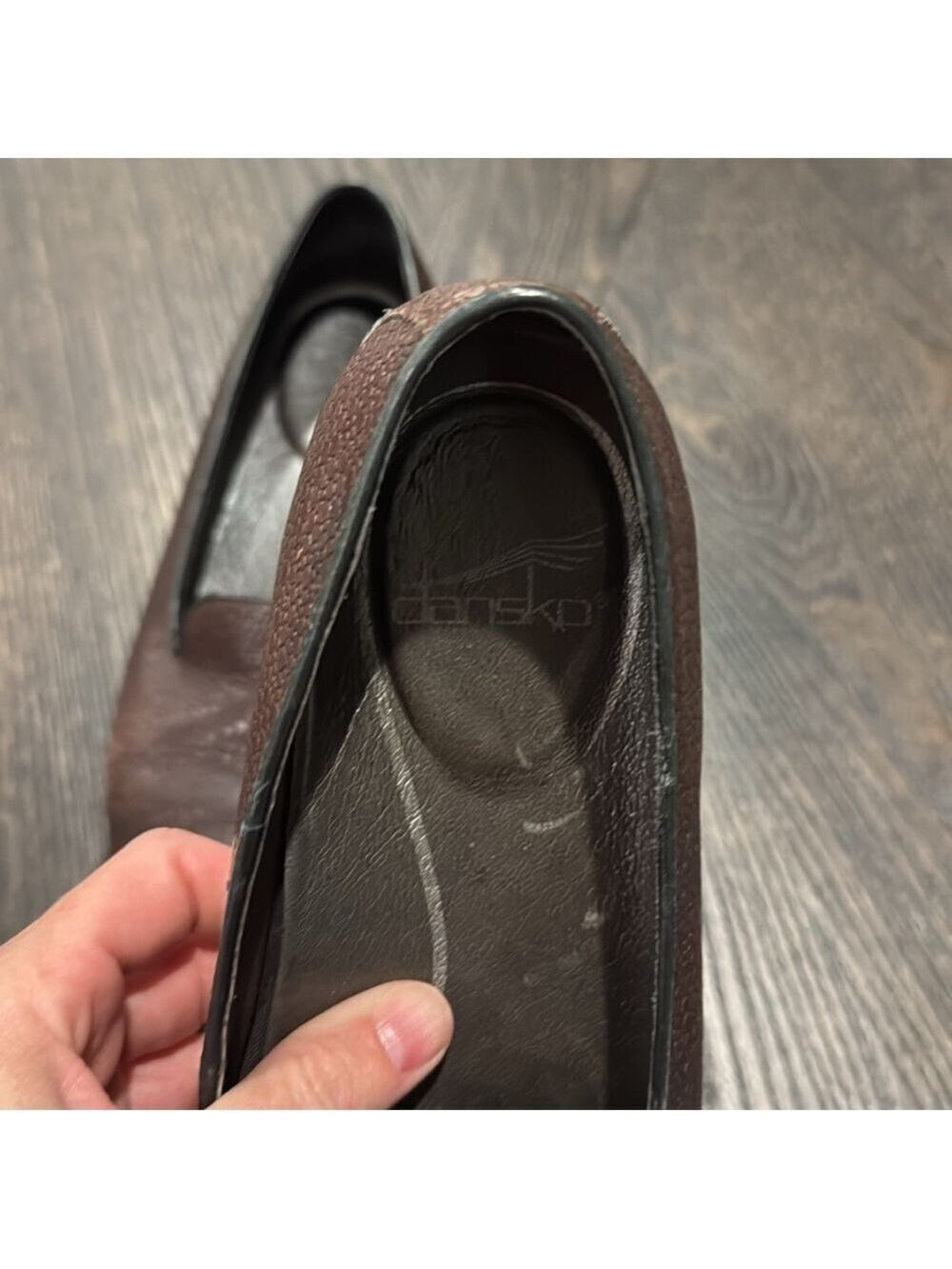 Dansko Women's Brown Leather Loafers - Picture 2 of 5
